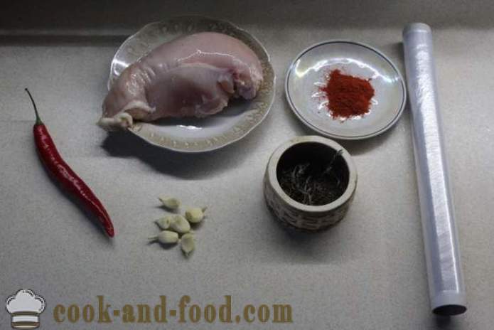 Rouleau de poulet maison dans un film - comment faire un rouleau de poulet à la maison, étape par étape les photos de recettes