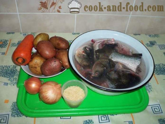 Délicieuse soupe de carpe - comment faire cuire la soupe de carpe, avec une étape par étape des photos de recettes