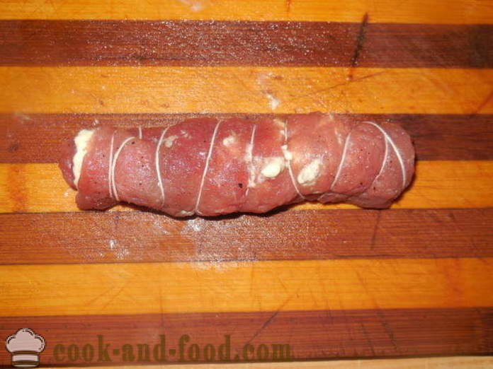 Doigts de viande farcie au four - comment faire les doigts de viande de porc, photos étape par étape recette