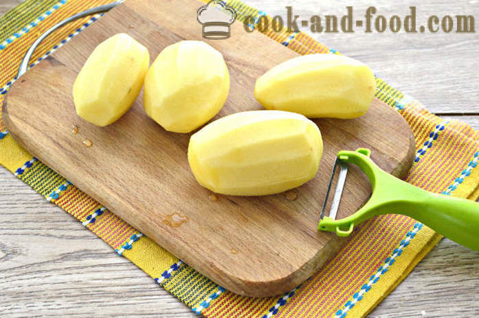 Les pommes de terre avec de la mayonnaise dans le four - comme les pommes de terre cuites au four avec de la mayonnaise, une étape par étape des photos de recettes