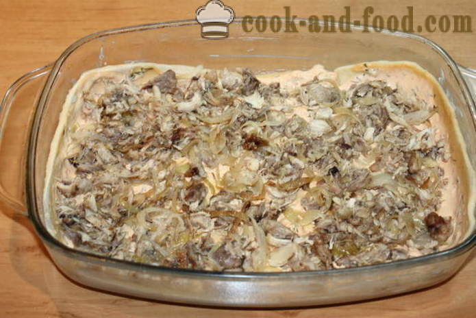 Tarte à la viande en couches dans le four - comment cuire une tarte à la viande de pâte sans levain, une étape par étape des photos de recettes