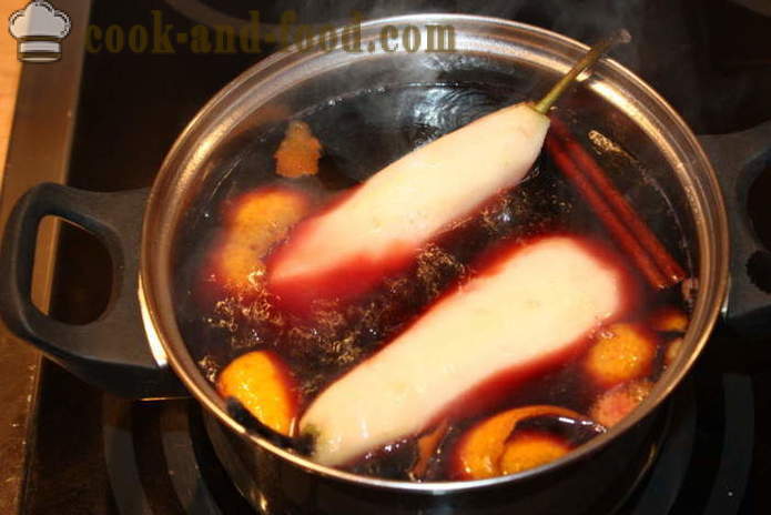 Poire vin chaud rouge sec - comment faire cuire un vin chaud à la maison, étape par étape les photos de recettes