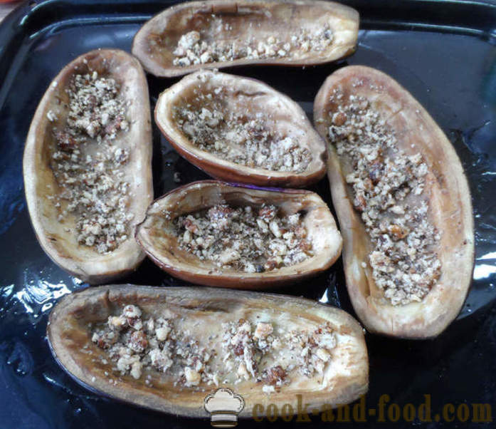 Aubergines farcies avec cuit au four - comme cuire les aubergines au four, avec une étape par étape des photos de recettes