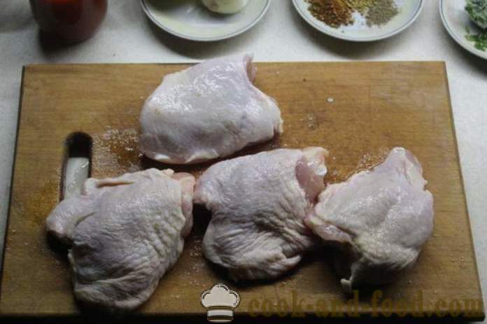 Chakhokhbili de poulet en Géorgie - comment faire cuire chakhokhbili à la maison, étape par étape photo-recette