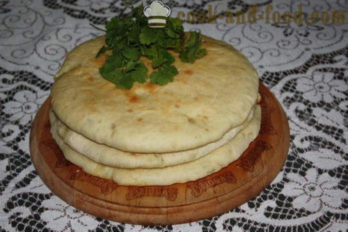 Fromage Ualibah - tartes maison-ossètes comment faire cuire la tarte au fromage ossète, avec une étape par étape des photos de recettes