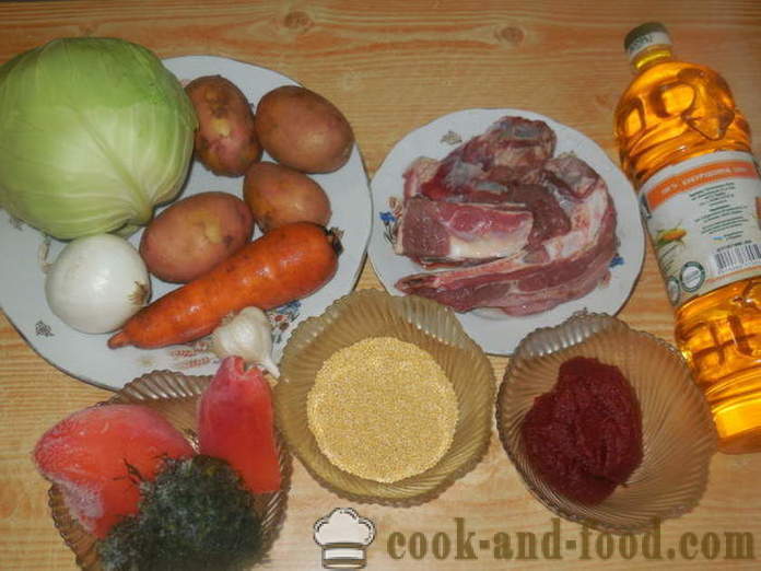 Kapustnyak délicieux avec du chou frais et le millet - kapustnyak comment faire cuire du chou frais dans une cocotte-minute, une étape par étape des photos de recettes
