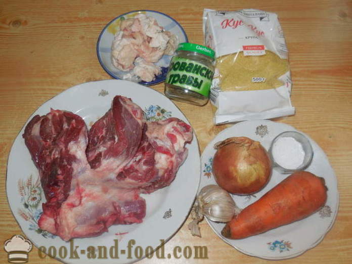 Couscous à l'agneau dans multivarka - comment faire cuire le couscous dans multivarka la viande, étape par étape des photos de recettes