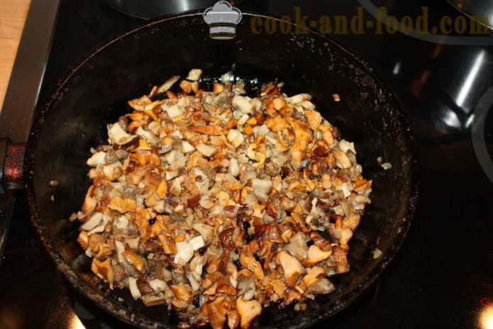Julien aux champignons dans la cocotte du four - comment faire cuire les champignons juliennes à la maison, photos étape par étape recette