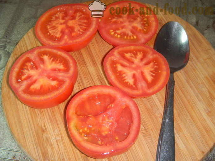 Tomates farcies à la viande hachée dans le four - comment faire des tomates farcies, une étape par étape des photos de recettes