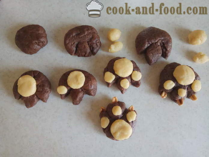 Pain d'épices au chocolat pour Halloween - comment faire des biscuits pour Halloween avec ses mains, étape par étape les photos de recettes