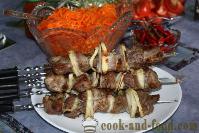Kebab dans le cou de porc elektroshashlychnitsy - comment faire cuire les brochettes dans elektroshashlychnitsy, étape par étape des photos de recettes