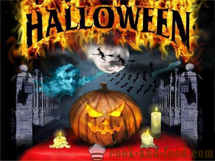 Effrayant cartes d'Halloween avec l'après-midi - photos et cartes postales pour Halloween gratuitement