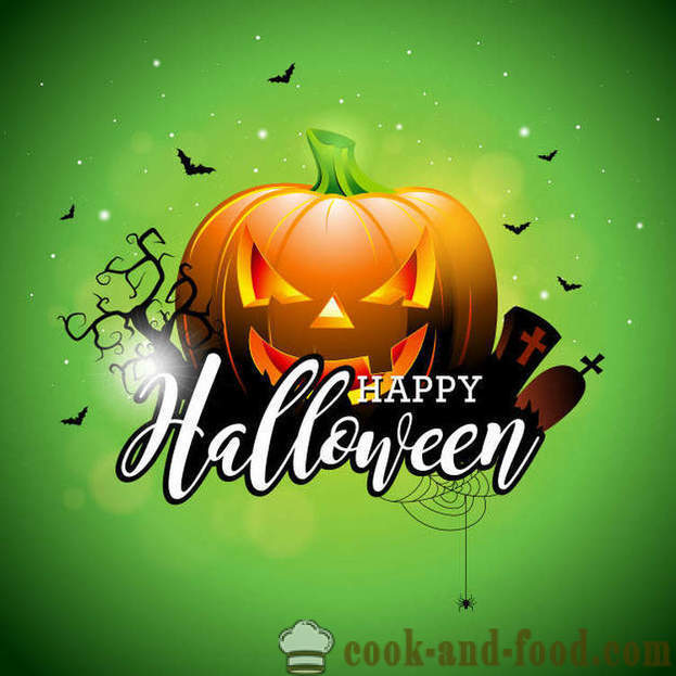 Effrayant cartes d'Halloween avec l'après-midi - photos et cartes postales pour Halloween gratuitement