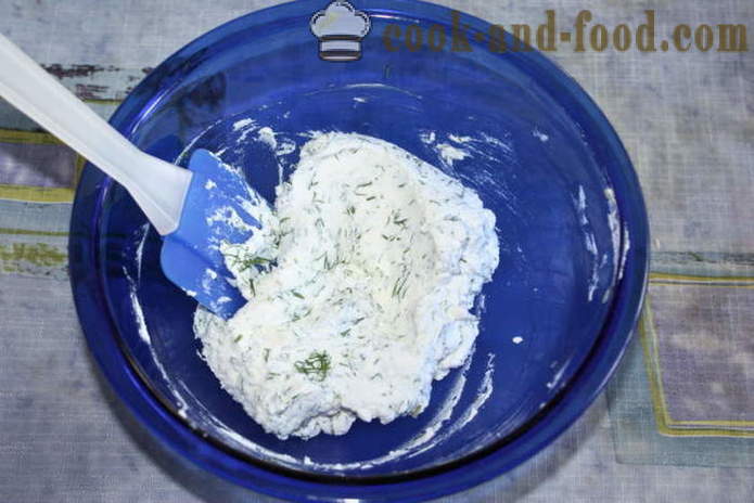 Tartare maison à la ricotta, l'aneth et la menthe - comment faire la crème de tartre à la maison, étape par étape les photos de recettes
