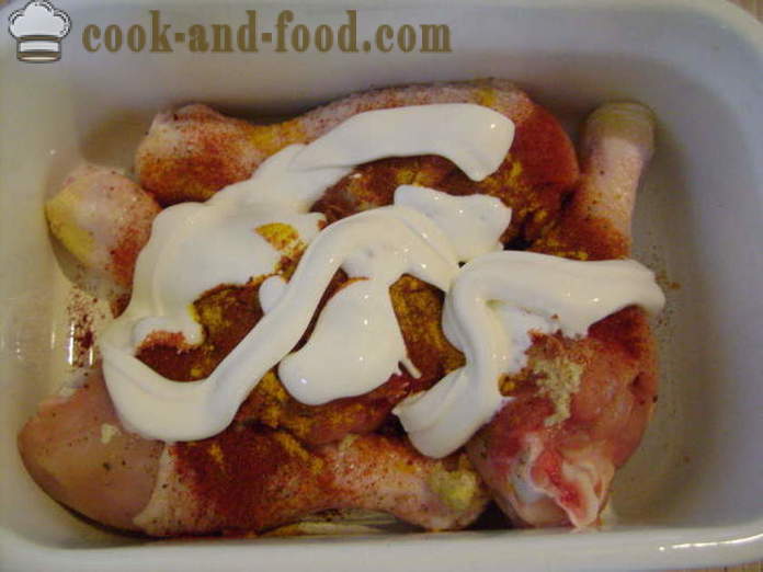 Poulet cuit au four pilons - comment faire cuire un délicieux Pilons de poulet au four, avec une étape par étape des photos de recettes