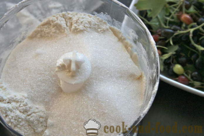 Tarte test en plein air avec des groseilles - comment faire un gâteau de sable de l'essai haché, photos étape par étape recette