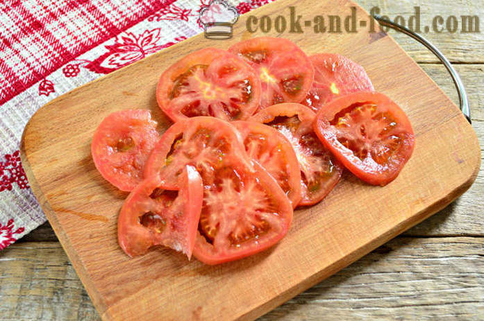 Omelette aux tomates et aubergines - comment préparer les aubergines frites avec des oeufs et des tomates, une étape par étape des photos de recettes