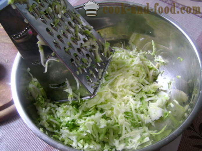 Escalopes de légumes de jeunes choux et courgettes - comment faire cuire les escalopes de jeunes choux et les courgettes, avec une étape par étape des photos de recettes