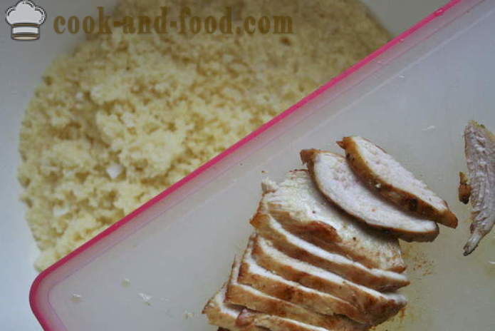 Couscous délicieux avec recette de poulet - comment faire cuire le couscous dans une casserole, avec une étape par étape des photos de recettes
