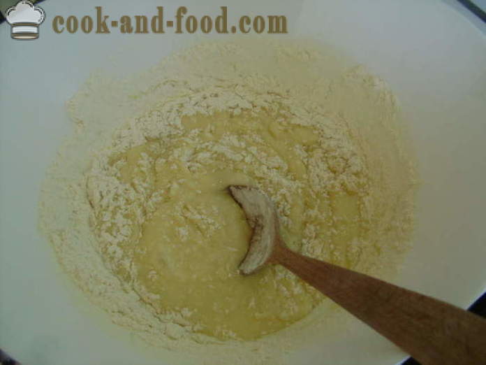 Bagels cerise du test de caillé - comment cuire des bagels avec des cerises, étape par étape des photos de recettes