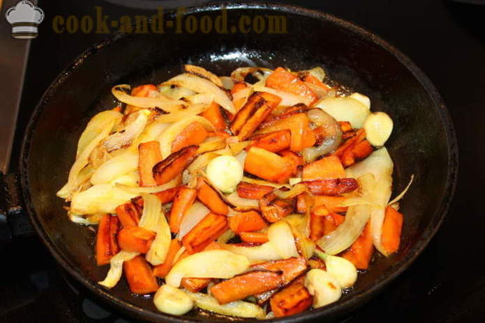 Ragoût d'agneau aux oignons, les carottes et l'ail - comment faire cuire un délicieux ragoût d'agneau, étape par étape des photos de recettes