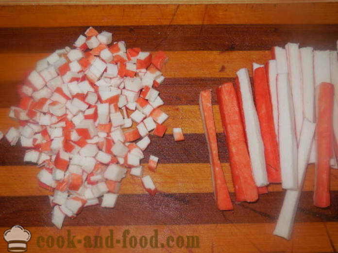 Délicieux sur kvas avec des bâtons de crabe - comment faire cuire un délicieux okroshka sur kvas, une étape par étape des photos de recettes