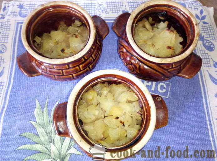 Boeuf dans une casserole dans le four - comment mettre le boeuf dans un pot, avec une étape par étape des photos de recettes