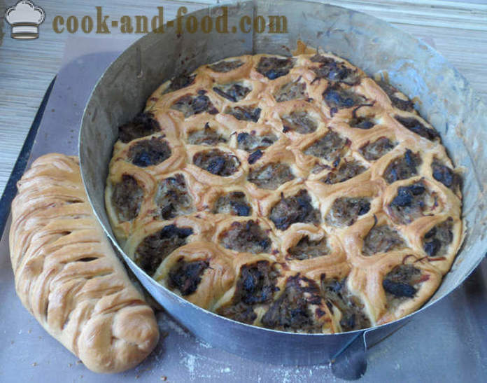 Gâteau de levure Honeycomb - comment faire cuire un gâteau de pâte à la levure, une étape par étape des photos de recettes