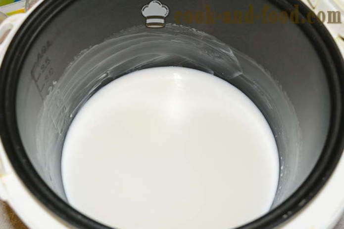 Délicieux bouillie de riz avec du lait en multivarka - comment brasser la bouillie de lait de riz, une étape par étape des photos de recettes