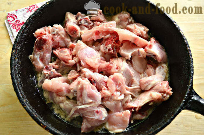 Sauce savoureuse de poulet aux pâtes ou de sarrasin - comment faire cuire une délicieuse sauce de poulet, étape par étape des photos de recettes