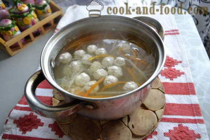 Soupe coréenne avec des nouilles et boulettes de viande - comment faire cuire la soupe recette coréenne avec des photos poshagovіy