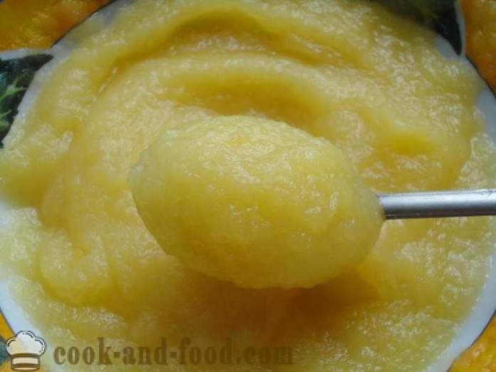 Sauce aux pommes bébé de pommes fraîches - comment faire de la compote de pommes bébé à la maison, étape par étape les photos de recettes