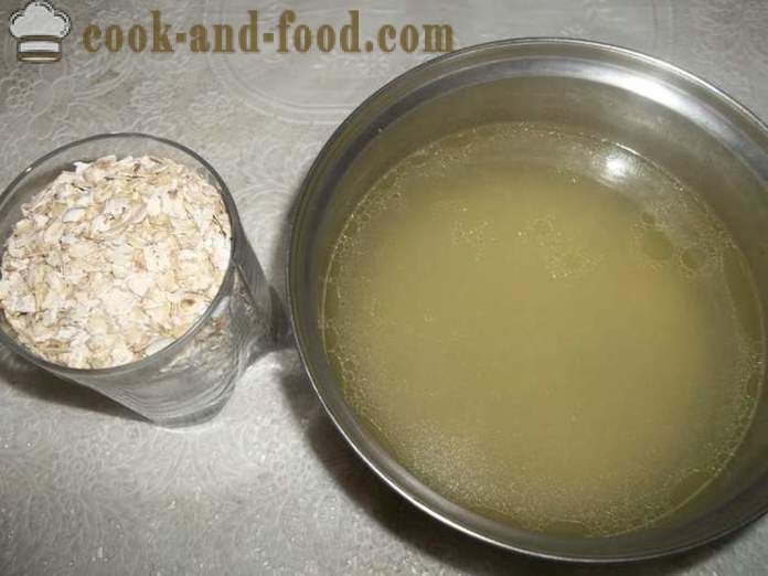 Bouillon de flocons d'avoine - comment faire cuire la bouillie pour le petit déjeuner, étape par étape des photos de recettes