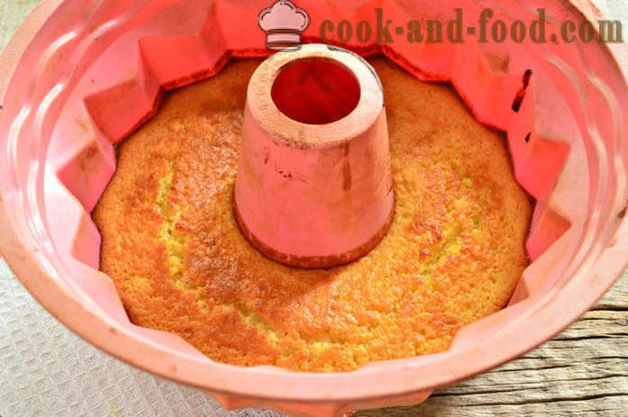 Tarte au citron sur la semoule et le yogourt sous la forme du gâteau - comment faire kéfir Manna, étape par étape des photos de recettes