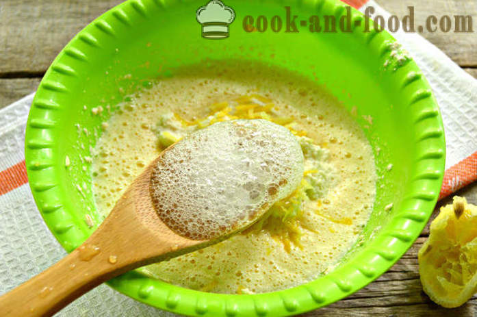 Tarte au citron sur la semoule et le yogourt sous la forme du gâteau - comment faire kéfir Manna, étape par étape des photos de recettes