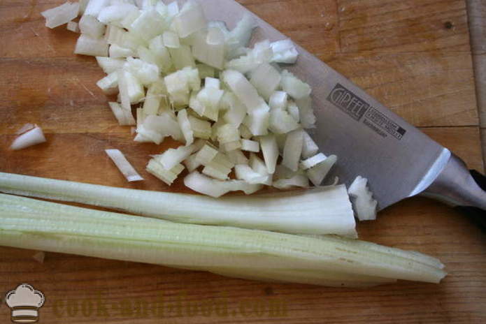 Ragoût aux lentilles, les légumes et la sauce - comment faire cuire les lentilles avec de la viande et la sauce, étape par étape des photos de recettes