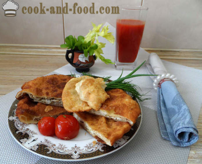 Pasties avec de la viande et du fromage en grec - comment faire feuilletés à la maison, photos étape par étape recette