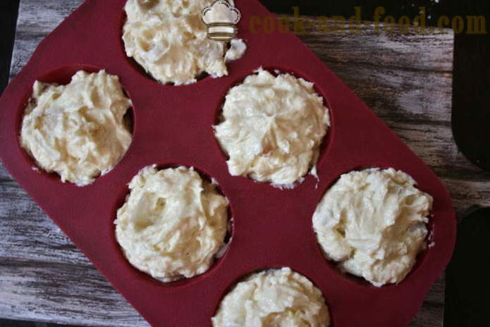 Muffins au fromage dans des moules en silicone - comment faire cuire un gâteau au fromage au four, avec une étape par étape des photos de recettes