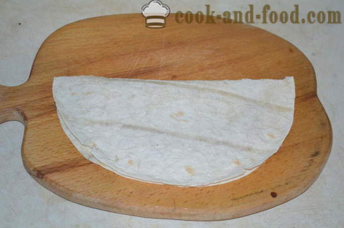 Lazy pasties de lavash avec la farce dans une casserole - comment faire pasties de lavash, étape par étape des photos de recettes