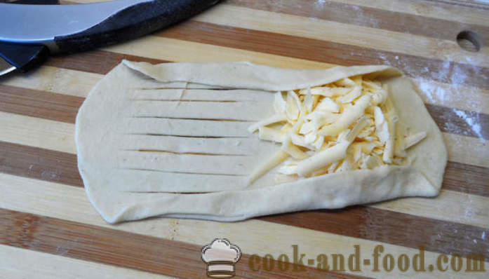 Rouleaux de levure avec du fromage - comment faire cuire collation originale, photos étape par étape recette