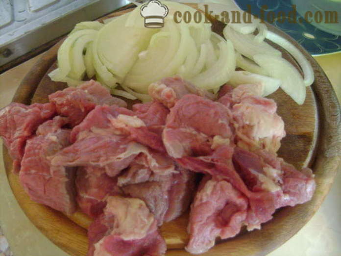 Hongrois soupe épaisse goulash - comment faire cuire la soupe de goulasch de bœuf, étape par étape des photos de recettes