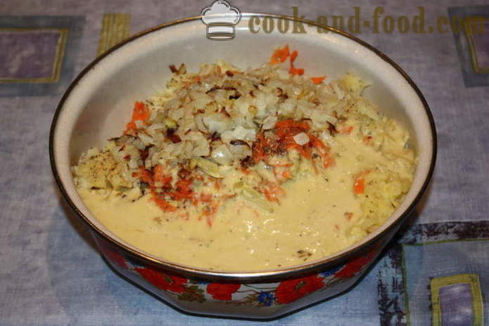 Galettes de pommes de terre aux oignons et carottes - comment cuire un galettes de pommes de terre pommes de terre cuites, avec une étape par étape des photos de recettes