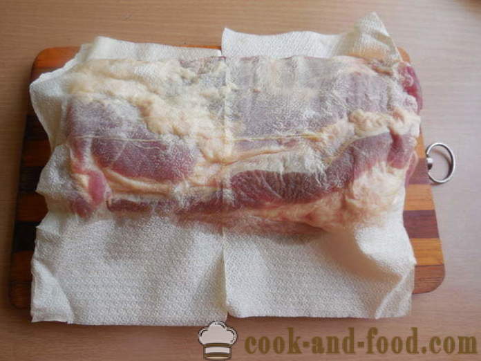 Porc bouillis podcherevka retrousser sa manche - comment faire cuire un pain délicieux péritoine de porc, étape par étape des photos de recettes