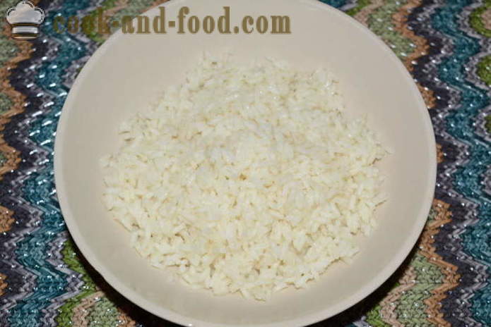 Casserole délicieux foie avec du riz - comment faire cuire la casserole du foie dans le four, avec une étape par étape des photos de recettes