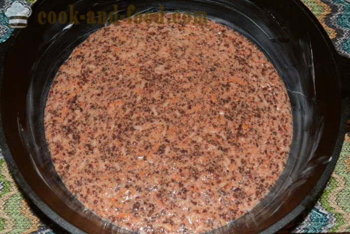 Casserole délicieux foie avec du riz - comment faire cuire la casserole du foie dans le four, avec une étape par étape des photos de recettes