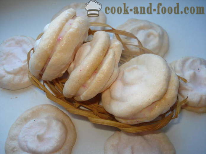 Couleur makaruns maison farcies de noix de coco - makaruns comment cuisiner à la maison, étape par étape les photos de recettes