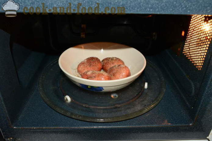 Pomme de terre cuite au four rapide au micro-ondes - comment délicieux pommes de terre cuites au micro-ondes dans la peau, avec une étape par étape des photos de recettes