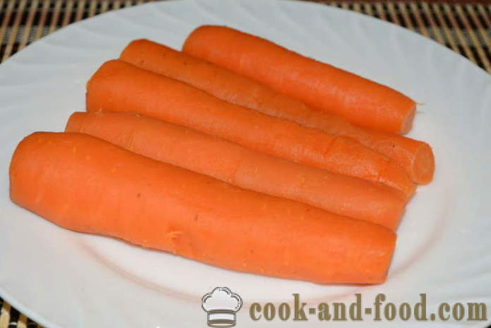 Comment faire cuire la salade de carottes et de la salade russe - comment faire cuire les carottes dans une casserole, avec une étape par étape des photos de recettes