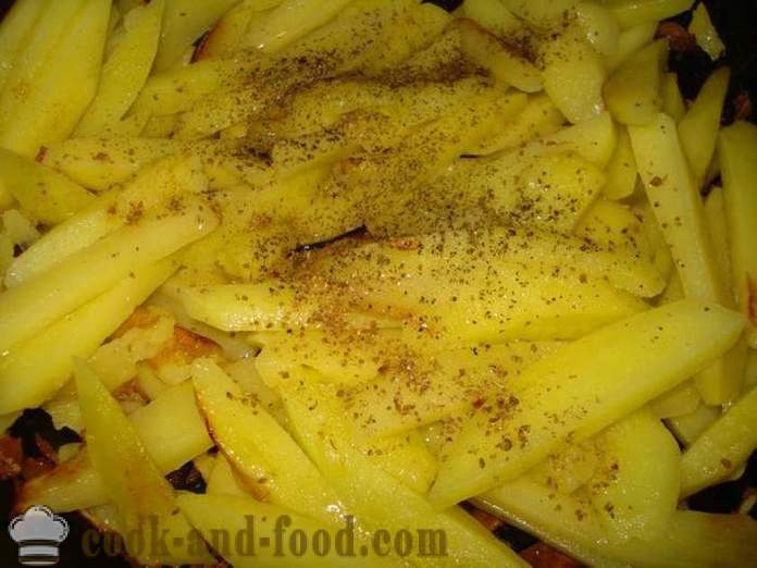 Pommes de terre frites avec des oignons - comment faire cuire les pommes de terre frites avec des oignons dans une poêle à frire, une étape par étape des photos de recettes