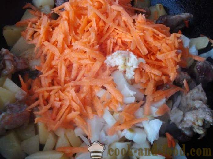 Ragoût de légumes avec de la viande et des pommes de terre et chou - comment faire cuire le ragoût de légumes avec de la viande et des légumes, avec une étape par étape des photos de recettes